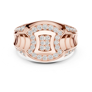 Bague de mariage en or jaune 14 carats avec diamant rond de laboratoire pour femmes |   Nouveau diamant cultivé - Product Image 3