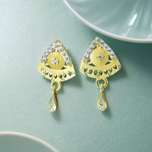 เครื่องประดับแฟชั่นอัลลอยสีขาว0.765กรัมน้ำหนักเบาสวมใส่ได้ทุกวันขายส่งผู้จำหน่ายออนไลน์ - Product Image 1