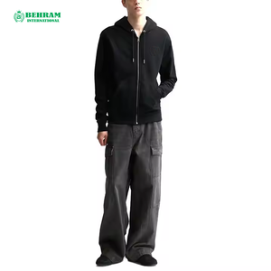 Sweat à capuche unisexe personnalisé avec fermeture éclair, 100 % coton molletonné French Terry, séchage rapide, respirant, hiver 2025 – Vente en gros - Product Image 5