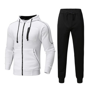 Vente chaude Anti Empilage Deux Tons En Caoutchouc Logo Survêtement Courir Sports Jogging Gym Vêtements D'entraînement Doublure En Satin Survêtement - Product Image 6