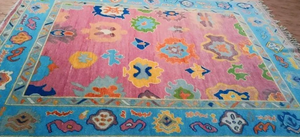 Alfombras antiguas de lana anudadas a mano de 8x14 y 9x12, juegos de alfombras tejidas para el hogar rezando multicolor, precios bajos para juegos de alfombras para sala de estar - Product Image 4