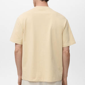 Camiseta pesada personalizada de 240gsm Vintage lavada con ácido para hombre, camiseta de gran tamaño en blanco de algodón 100% desgastada para hombres - Product Image 3