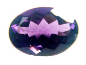 อเมทิสต์สีม่วงธรรมชาติเกรดสูงตัดเป็นรูปวงรีทรงเหลี่ยมเพชรพลอยกำหนดเองทำอัญมณีอัญมณีหลวมได้รับการรับรองการรักษา - Product Image 2