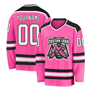 Maillot de hockey sur glace personnalisé à manches longues pour l'entraînement universitaire, impression par sublimation, uniforme d'équipe personnalisé - Product Image 2