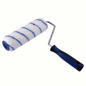 <span class=keywords><strong>Rouleau</strong></span> de peinture en nylon de 9 pouces avec revêtement en époxy, recharge avec bande bleue, revêtement de <span class=keywords><strong>rouleau</strong></span> de peinture en polyamide tissé avec cadre de <span class=keywords><strong>rouleau</strong></span> de qualité - Product Image 4