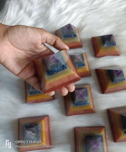 พีระมิดคริสตัล 7 จักระ พรีเมียม พลอยธรรมชาติ พลังบำบัด เสริมฮวงจุ้ย สำหรับทำสมาธิ ตกแต่งบ้าน ของขวัญทางจิตวิญญาณ ขายส่ง - Product Image 4