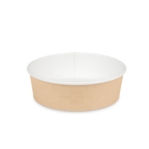 Bol alimentaire rond en papier kraft de qualité supérieure, 620 ml, empilable, hermétique, résistant à la graisse, pour produits chauds et froids, logo personnalisé - Product Image 2