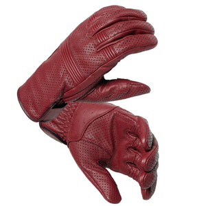 ถุงมือแข่งรถหนังแท้กันลมกันน้ำใช้กลางแจ้งสำหรับขี่มอเตอร์ไซด์เจาะรู - Product Image 1