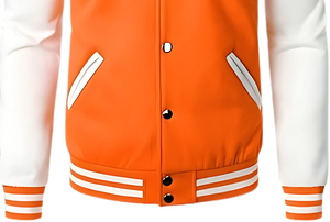 Wholesale Price OEM Custom Men's High Street Style Varsity Jacket Stand Collar Polyester Cotton <b>Blend</b> Regular Sleeve Ribbed Trim - Product Image 6