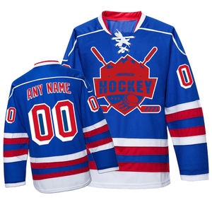 2024 nueva camiseta de Hockey Retro cosida con estampado 3D clásica auténtica camiseta de Hockey para hombre uniforme de Hockey sobre hielo de manga larga - Product Image 6