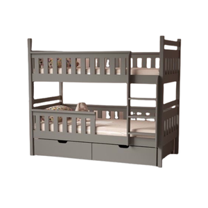 Litera de madera maciza de teca para muebles de dormitorio, litera para niños, cama doble de color costumiz con escalera, precio al por mayor - Product Image 2