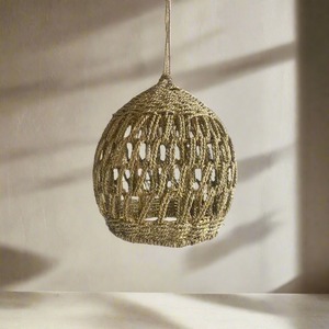 Prix le plus bas lustre en raphia naturel tissé pendentif jonc de mer suspendus lightshades exportation mondiale - Product Image 6