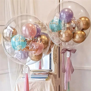 Hoge Kwaliteit 5/10/18/24/36 Inch Transparante Bobo Bubble Ballonnen Voor Kerst Bruiloft Verjaardagsfeest Decoraties Baby Shower - Product Image 2
