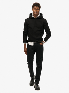 Nouveaux sweats à capuche personnalisés noirs en gros de haute qualité 100% coton mode sweats à capuche décontractés lourds pour hommes - Product Image 3