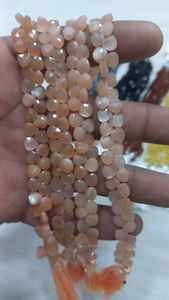 ลูกปัดพลอยมูนสโตนสีพีชธรรมชาติขนาด4มม. และ6มม. - Product Image 4