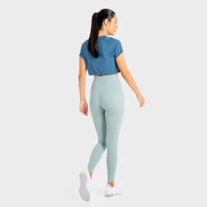 Mallas elásticas de Color marrón para mujer personalizadas de alta calidad a la venta, mallas de Yoga para mujer, pantalones a la venta - Product Image 5