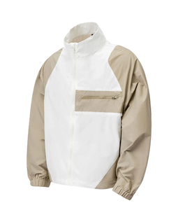 Chaqueta cortavientos informal de poliéster para hombre, cortavientos con estampado de logotipo personalizado para uniforme de equipo de empresa deportiva Unisex - Product Image 1