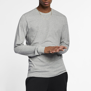 Camiseta de Manga Larga para Hombre Harry Johnson, Cuello Redondo, Corte Ajustado, Color Gris Sólido, Poliéster/Algodón, Estilo Casual, Lavado Ácido, Secado Rápido, Logotipo Frontal - Product Image 6
