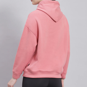 Unique Design Customised Women's Winter Hoodies Casual Solid Long Sleeve Loose Fit 100% Cotton Fleece Custom Front Printing - Product Image 4