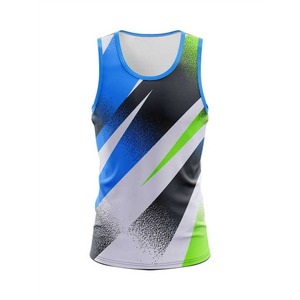 Camiseta sin mangas de algodón para hombre con logotipo personalizado, camiseta transpirable para entrenamiento en el gimnasio, ropa deportiva de verano, camiseta sin mangas de punto - Product Image 3
