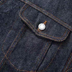 Chaqueta vaquera ajustada de calle alta para hombre, con cuello levantado, tela de lona de alta calidad personalizada de talla grande para uso en invierno al aire libre - Product Image 4