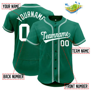 Impression personnalisée pour hommes Maillot de baseball à manches courtes boutonné à bas prix par sublimation pour hommes - Product Image 4