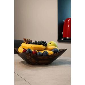 Premium Teakwood Salad <b>Bowl</b> Deep <b>Wooden</b> Serve <b>Bowl</b> for Salad <b>Fruit</b> Noodles & Modern Home Style - Product Image 1