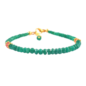 Joyería cristiana de moda, hermosas cuentas facetadas Natural de Esmeralda, cuentas de moda para pulsera, regalo de aniversario perfecto - Product Image 2