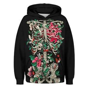 Meilleure qualité décontracté rue mode manches pull 3D imprimé à capuche hiver dessin animé sweat pull femmes pull à capuche - Product Image 4