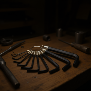 Ensemble de 12 clés hexagonales en phosphate noir Stanley, 10 clés individuelles - Product Image 3