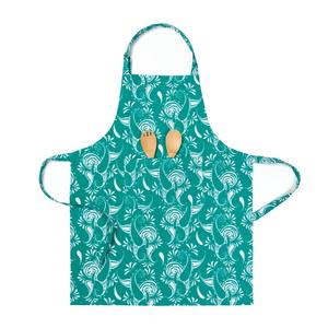 Logo personnalisé 100% coton imprimé tablier à bavette sans manches linge de cuisine réutilisable pour chef à la maison restaurants et hôtels - Product Image 3