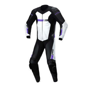 Traje de Motociclismo para Hombre, Personalizado al por Mayor, de Cuero Genuino, Manga Larga, 500g, Impermeable, de Secado Rápido y Transpirable, con Logotipo y Marca Personalizados - Product Image 2
