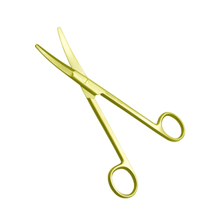 5.5 ''ciseaux à pansement infirmière en or complet lame incurvée en acier inoxydable Source d'alimentation manuelle bord émoussé pour pansement chirurgical médical - Product Image 6