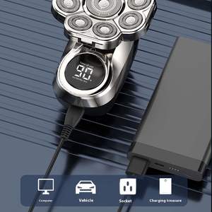 Rasoir Électrique à Lames Flottantes 9D, Rechargeable Sans Fil, Affichage LED, pour Rasage Corporel Humide/Sec, Certifié IPX7 - Product Image 5