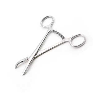 Pinzas Quirúrgicas Manuales Allis de Acero Inoxidable con Mango de Anillo para Sujetar Tejidos en Cirugía General - Product Image 4