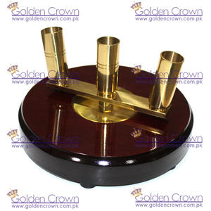 Base de asta de bandera ceremonial de palisandro de alta calidad de tres postes | Proveedor de base de asta de bandera ceremonial - Product Image 2