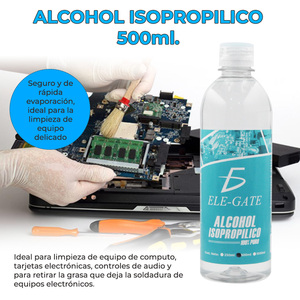 Alcohol Isopropílico 100% Puro 500ML para Limpieza y Lavado - Product Image 2