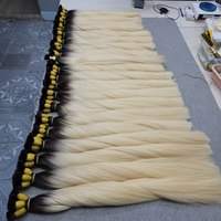 Cheveux vierges vietnamiens en gros, cheveux humains bruts non traités en vrac, sans trame, fournisseur de cheveux humains en vrac pour décoloration, meilleure qualité, un seul donneur