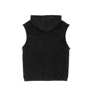 Camiseta sin Mangas con Capucha para Hombre, Estilo Deportivo, con Logotipo OEM, de Algodón Cortado, Personalizada, Holgada - Product Image 2