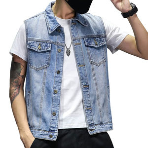 Nuevo Chaleco Vaquero de Secado Rápido de Marca Privada para Hombre y Último Estilo al por Mayor a Precio Económico, Chaleco Vaquero de Moda - Product Image 2