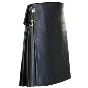 Kilts traditionnels en cuir véritable pour hommes Kilts écossais personnalisés pour hommes Kilts en cuir véritable en multicolore - Product Image 1