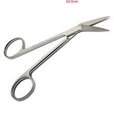 Tijeras de tejido de goma quirúrgica Wagner quirúrgico en ángulo 120mm tejido Dental disección sutura conjunto dental instrumentos quirúrgicos - Product Image 5