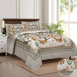 Deluxe Bedding 3-piece Wash Queen Size Home Bedroom 100% Organic Cotton Duvet Cover GOTS Certificate ultra Soft Comforter Unique - Product Image 6