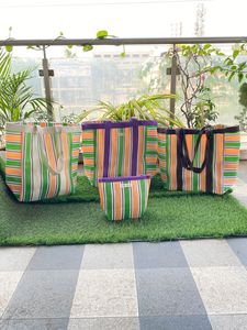 Sacs à provisions en nylon avec pochette Plastique polypropylène recyclé durable fabriqué en Inde-Options en vrac Sacs écologiques - Product Image 5