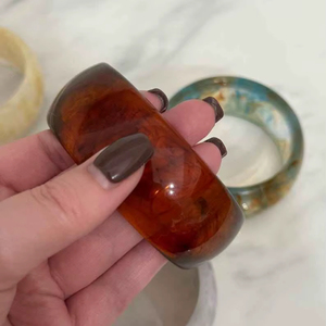 Bracelets et joncs en résine pour femmes, nouvelle collection, bijoux de style ange pour les fêtes et les mariages, haute qualité - Product Image 1