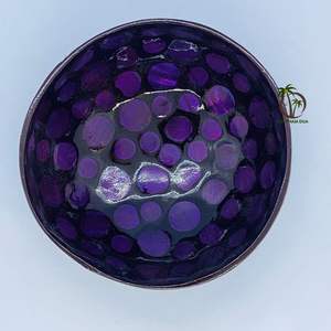 Divers modèles bol en coquille de noix de coco en laque polie colorée décor de camping élégant avec différents styles disponibles - Product Image 4