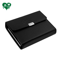 Pour L266 – Jeu de cartes de poker portable personnalisé à double jeu pour 54 cartes, étui en cuir PVC
