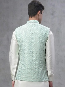 Gilet traditionnel formel d'été respirant sans manches pour hommes, vêtement culturel pour usage extérieur, vente en gros, exportation - Product Image 5