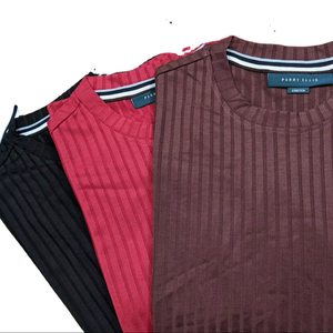 T-shirt pour homme 100% coton, coupe classique, uni, 180g, tricoté, blanc, séchage rapide, respirant, manches courtes, teint en fil, lavé - Product Image 4