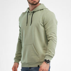 Pull à capuche court de luxe pour hommes 500 Gsm coton Basics personnalisé surdimensionné Streetwear brodé sweats lourds - Product Image 2